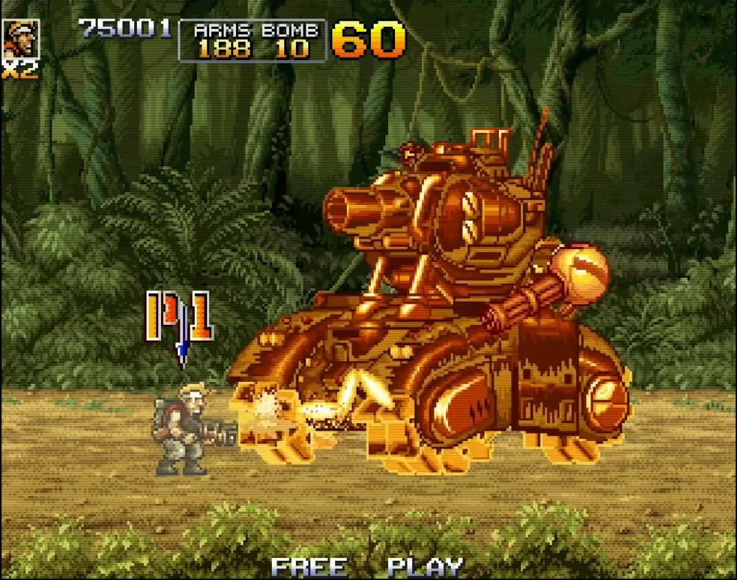 Metal Slug 5 - геймплей игры Arcade